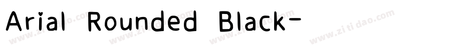 Arial Rounded Black字体转换